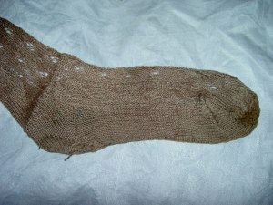 The (much darned) foot of the stocking