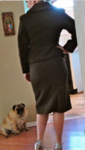 The back of the suit