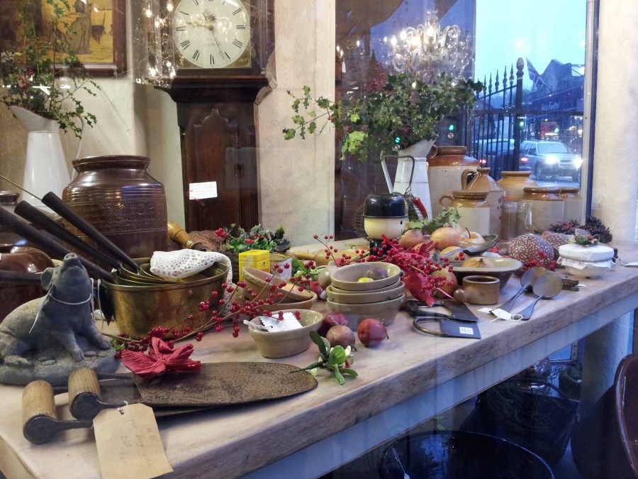 Kitchen Table WIndow Display