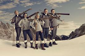 Skiers in Nordic Sweaters