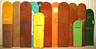 Belly boards on display